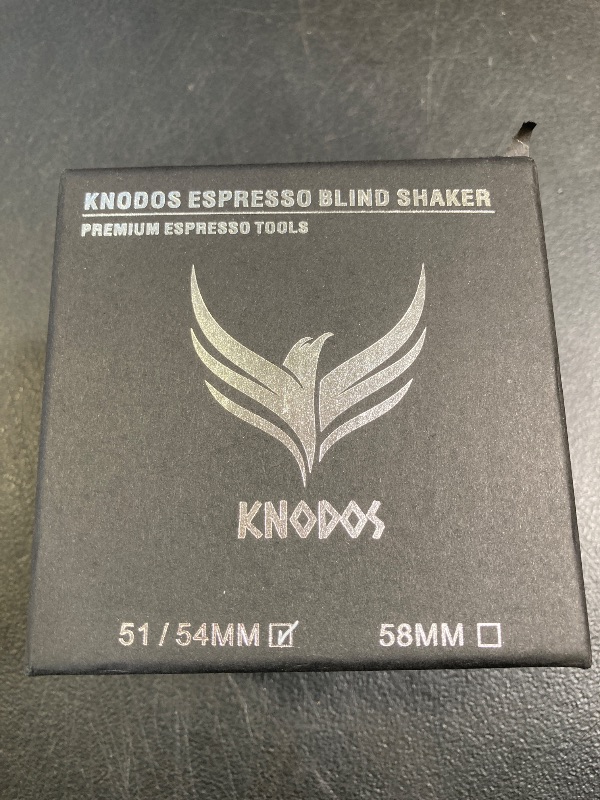 Photo 1 of KNODOS Espresso Shaker 54mm with Walnut Lid | Premium Blind Coffee Grounds Distribution Tool for Breville Espresso Machines | Magnetic 54mm Dosing Cup
