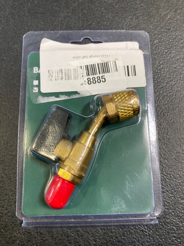 Photo 1 of Aupoko R410A Refrigerant Charging Valve, 1/4" Male to 5/16" Female Safety Adapter Flow Control Ball Valve for R410A Air Conditioner Manifold