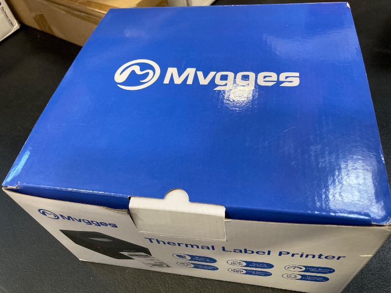 Photo 1 of Mvgges Shipping Label Printer Bluetooth, 4X6 Thermal Label Printer for Shipping Packages, Support Windows, Mac, iOS, Android, Used for Amazon, Ebay, UPS, USPS, Shopify