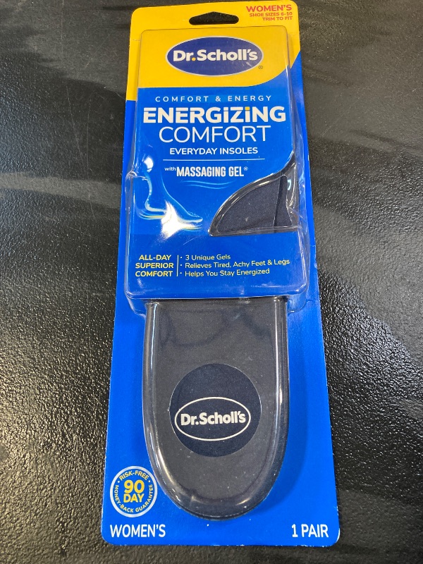 Photo 1 of Dr. Scholl’s Energizing Comfort Women’s Everyday Insoles with Massaging Gel - Clinically Proven, All-Day Energy and Comfort Inserts with Patented Triple Gel Design - Shock Absorbing, Arch Support