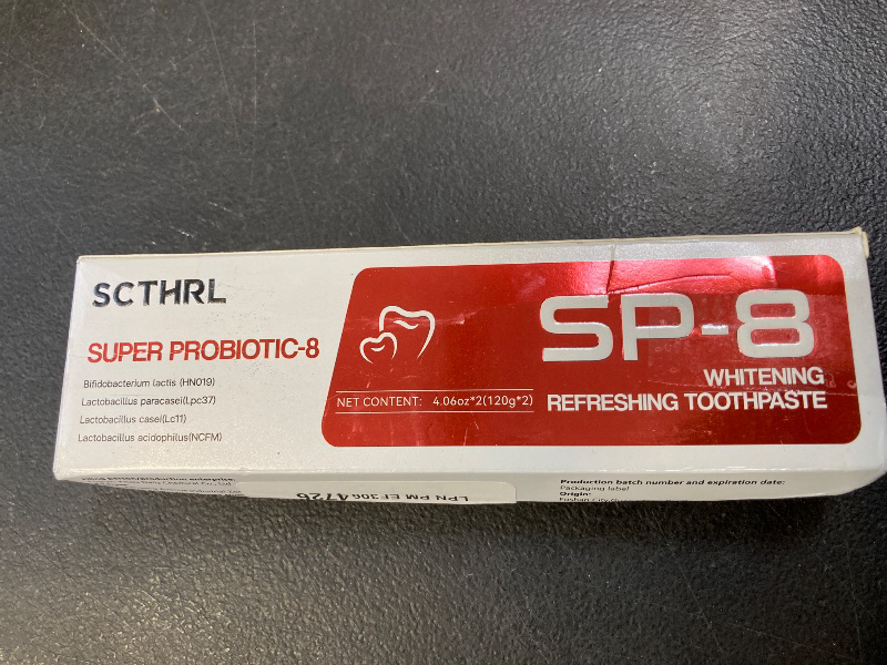 Photo 1 of SP-8 Probiotic Ultra Whitening Toothpaste Upgraded, SP-8 New Version Fluoride-Free & Probiotic-Infused Formula for Oral Health, Teeth Whitening & Gum Care & Fresh Breath Probiotic Toothpaste for Adult