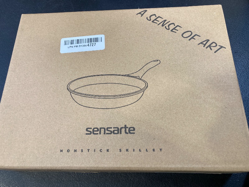 Photo 1 of SENSARTE Nonstick Ceramic Frying Pan Skillet, 8-Inch Omelet Pan, Healthy Non Toxic Chef Pan, Induction Compatible Egg Pan with Heat Resistant Handle, PFAS-Free, White
