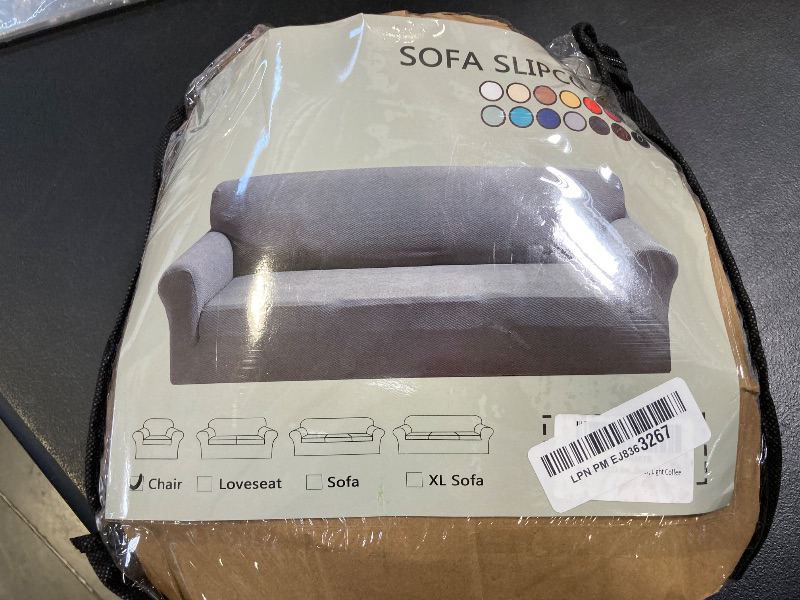 Photo 1 of ZNSAYOTX 1 Piece Jacquard Chair Slipcovers for Living Room High Stretch Chair Covers with Arms Anti Slip Pets Friendly Couch Sofa Armchair Cover Furniture Protector (Small, New Pattern Light Coffee)