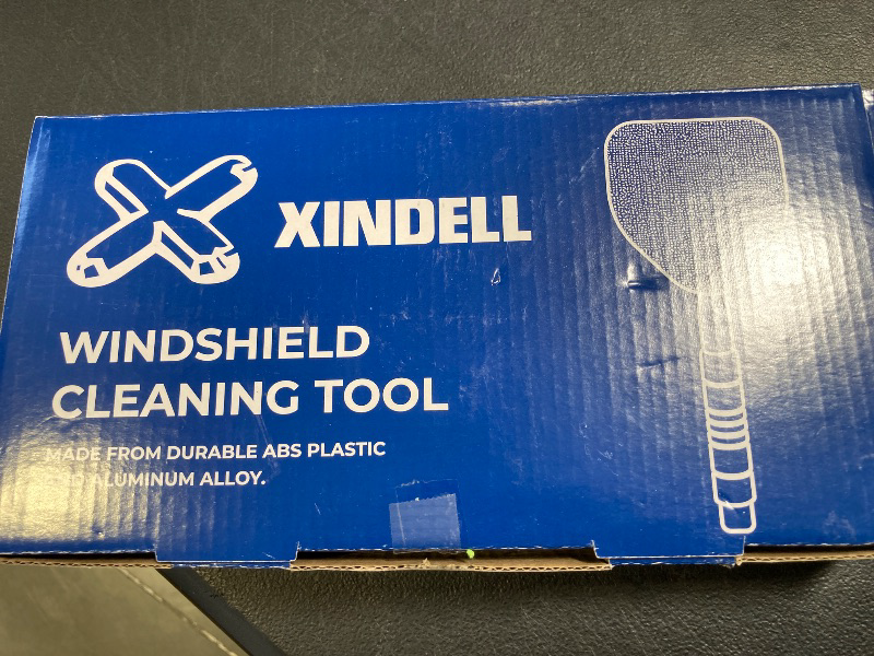 Photo 1 of XINDELL Windshield Cleaner Tool – Car Interior Window Cleaning Kit with Extendable Handle & 4 Microfiber Pads, Auto Washing Brush for Car, Trucks, SUVs, RVs & Home Windows