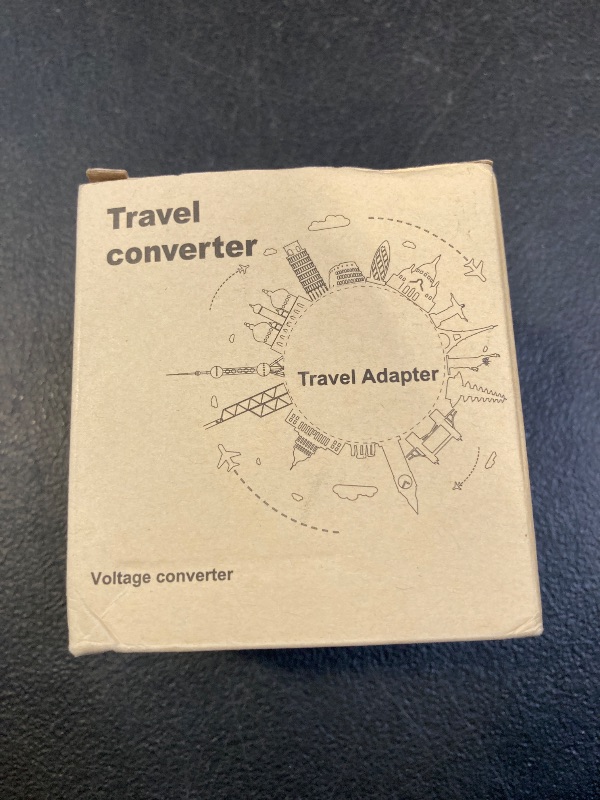 Photo 1 of International Travel Adapter Voltage Converter to Step Down 230V to 120V for Hair straighteners, laptops, Cell Phones, Power converters from USA to UK, Europe, Australia Over 200 Countries
