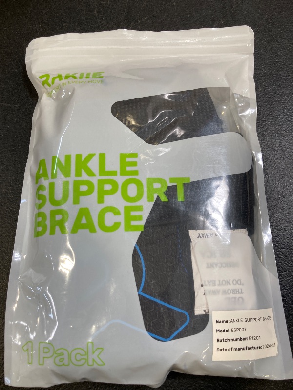 Photo 1 of Rakiie Achilles Tendon Support, Durable Ankle Support with Upgraded Strap and Touch Fastener, Ankle Wrap with Side Stabilizers for Football, Achilles Tendonitis Relief, Suitable for Left/Right, Blue L (10"-11"/11"-12")