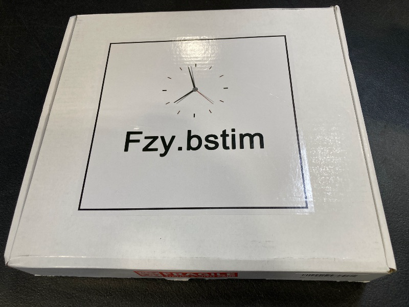 Photo 1 of Fzy.bstim Non Ticking Silent Wall Clock Decorative,Analog Metal Wall Clock Battery Operated,Bedroom/Living Room/Office/Kitchen Clock,White,10 inch