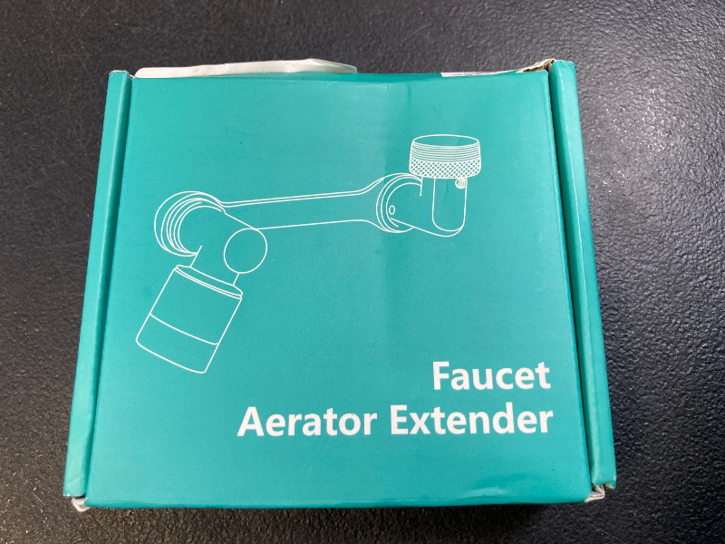 Photo 1 of 1080°Swivel Faucet Extender, Sink Water Faucet Aerator Extension in Brass, Swivel Robotic Arm Bathroom Faucet Extender, Kitchen Rotating Extension Filter with 2 Mode Splash