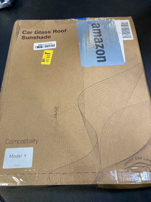 Photo 1 of Zanch Tesla Model Y Sunshade Roof [2025 Cooling Tech, UV Reflective] Magnetic No Sag Foldable Roof Glass Sun Shade for Model Y (2020-2025) Tesla Accessories 2026 2025 - Black