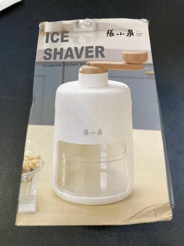 Photo 1 of ZHANG XIAO QUAN SINCE 1628 Hand-cranked Shaver Ice and Snow Cone Machine, Manual Shaved Ice Machine Household Portable Small Slushy Machine - BPA Free