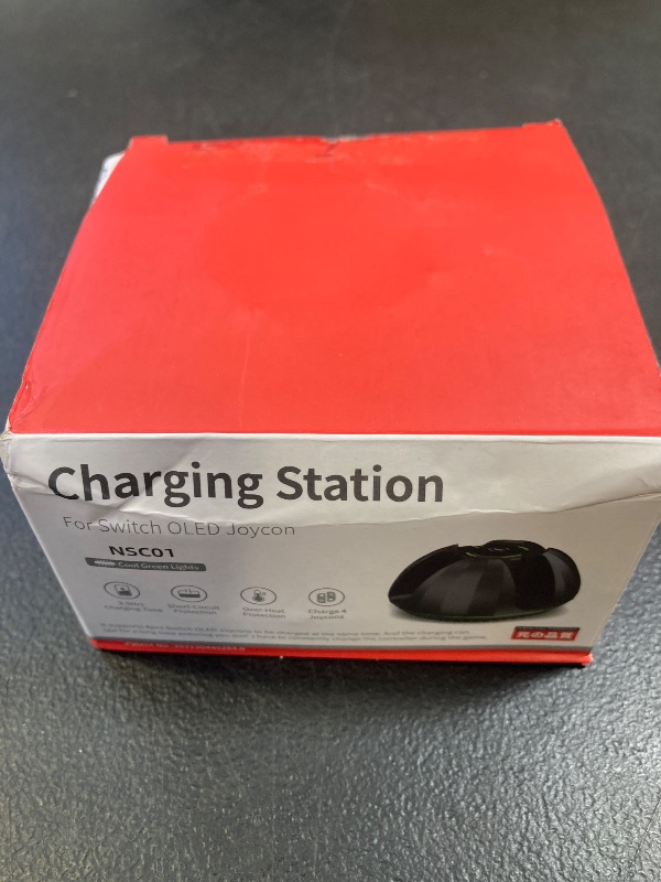 Photo 1 of Switch Controller Charging Dock for Nintendo OLED Joycon, Charger Station with Switch 1 JoyCon, 4 in 1 Joycon Charging Dock for Joy Con with LED Indication and USB Type-C Charger Cable