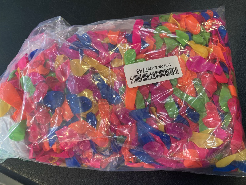 Photo 1 of 1500 Pack Water Balloons with Refill Quick & Easy Kit Eco-Friendly Biodegradable Latex Water Bomb Balloons Fight Games for Kids and Adults Summer Outdoor Water Toy