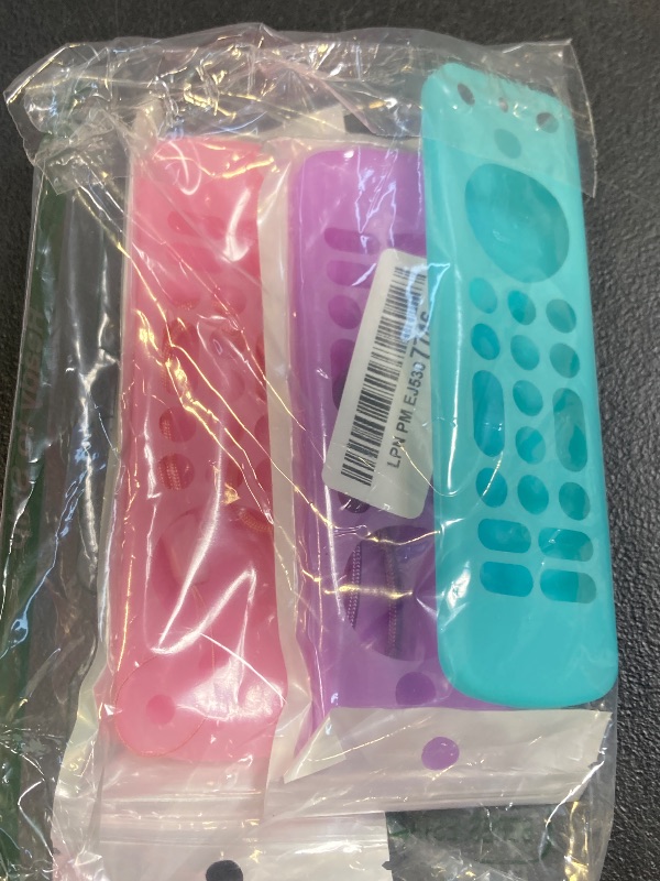 Photo 1 of [3 Pack] Remote Covers Replacement Compatible with Toshiba and Insignia Fire TV Remote, Silicone Sleeve Case Glow in Dark for CTRC1US21 NS-RCFNA-21 Remote Cover (Glow Blue & Pink & Purple)