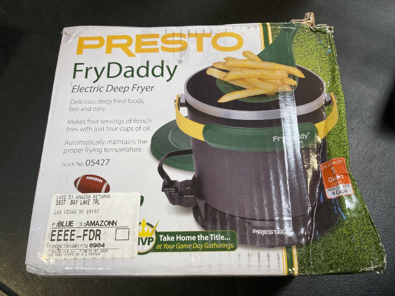 Photo 1 of Presto 05427 Fry Daddy Electric Deep Fryer, Green/Gold