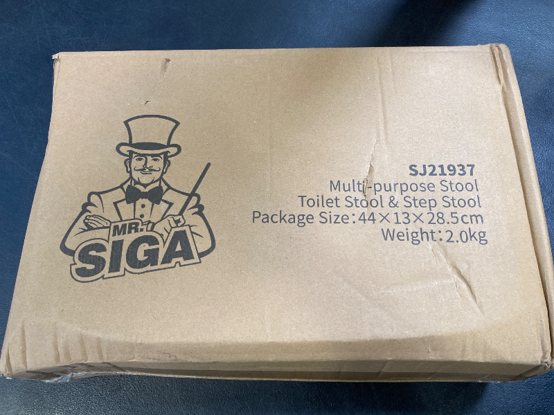 Photo 1 of MR.SIGA Toilet Stool Squat Adult, Bathroom Stool Heavy Duty, Anti Slip Toilet Step for Bathroom, Toddler Step Stool for Kids