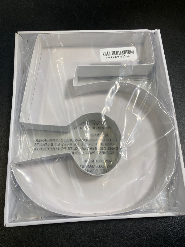 Photo 1 of 12.2" Fillable Cardboard Number Serving Tray Cut Out Charcuterie Sweet Food Decorative Paper Mache Box (5)