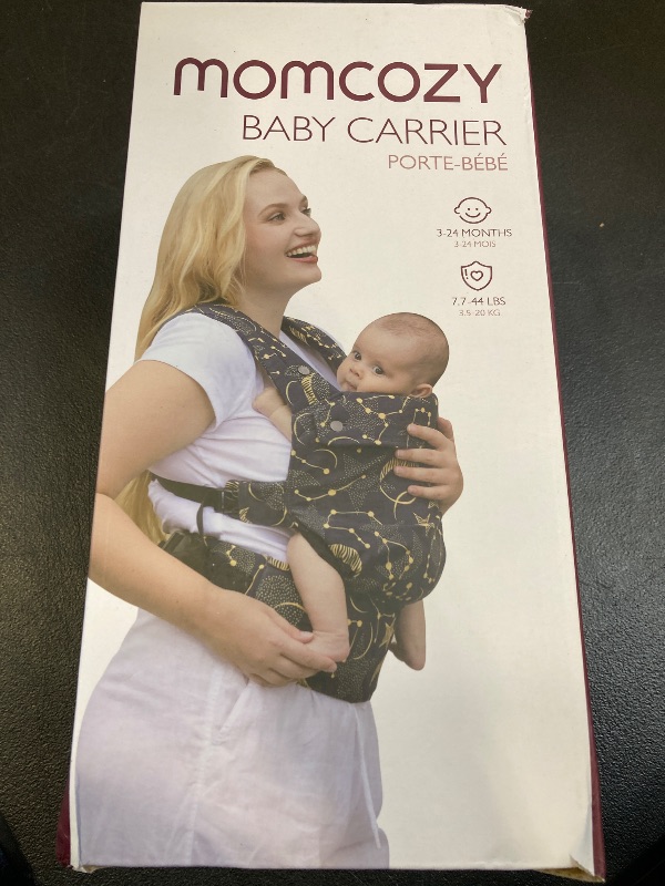 Photo 1 of Momcozy Baby Carrier - Ergonomic, Cozy and Lightweight Carrier for 7-44lbs, Effortless to Put On, Ideal for Hands-Free Parenting, Enhanced Lumbar Support, Purehug for Infant to Toddler, Black