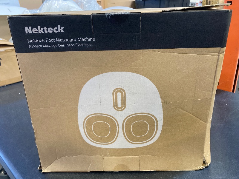Photo 1 of Nekteck Shiatsu Foot Massager Machine with Soothing Heat, Deep Kneading Therapy, Air Compression, Improve Blood Circulation and Foot Wellness,Relax for Home or Office Use(Gray)