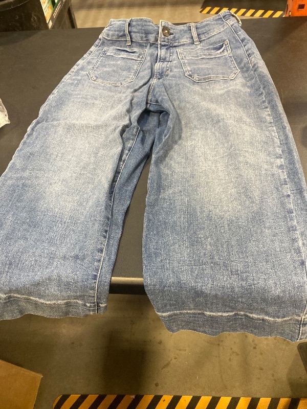 Photo 1 of  A.N.A Petite High Rise Wide Leg Crop Jeans 6P