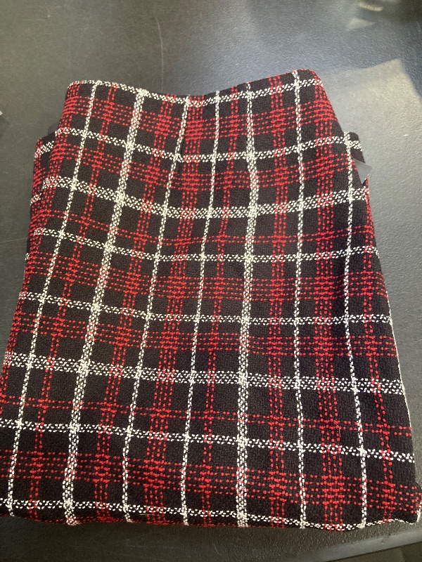 Photo 1 of Black Label by Evan-Picone Plaid Womens Suit Skirt, 8, Red