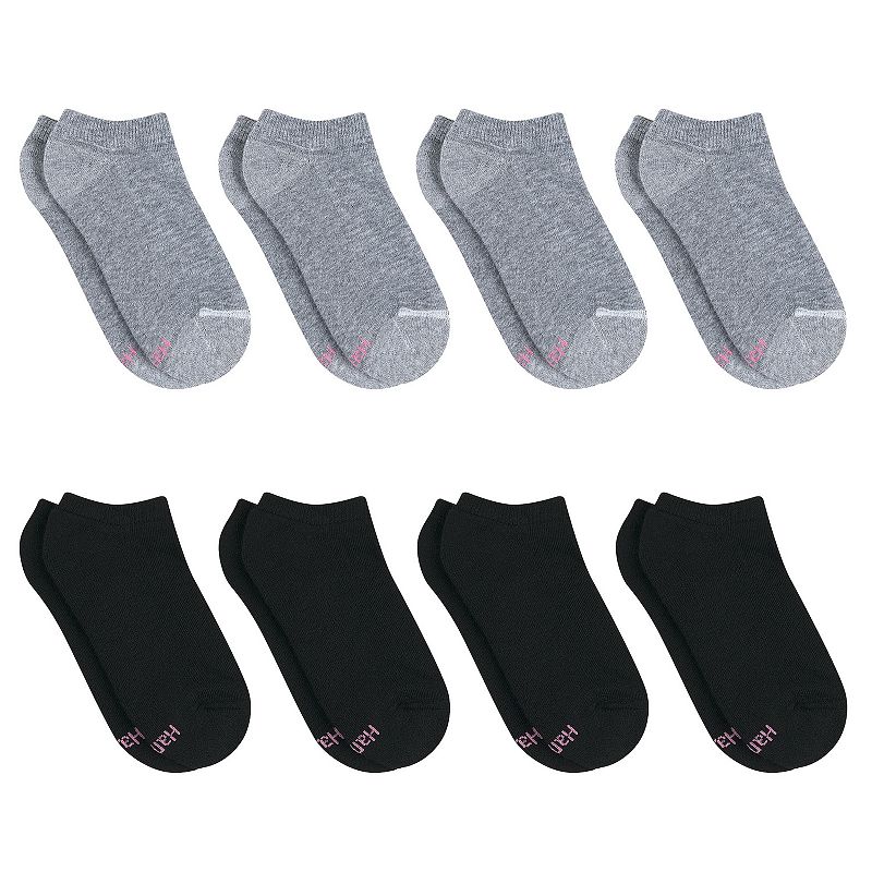 Photo 1 of Hanes Ultimate Women's No Show Socks Pack, Cushioned, 8-Pairs Grey/White 5-9