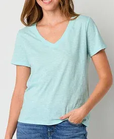 Photo 1 of a.n.a Womens V Neck Short Sleeve T-Shirt size XXLT