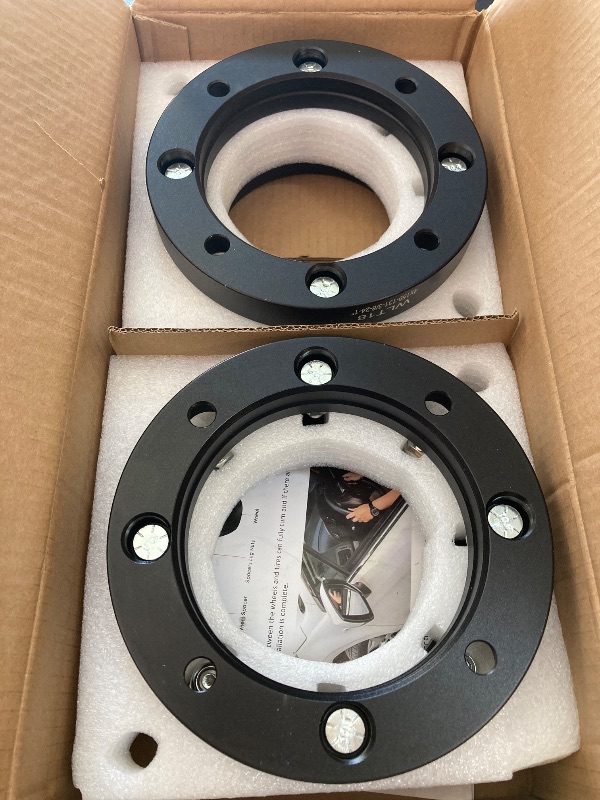 Photo 1 of ILONPA 4pcs 4x156 ATV Wheel Spacers w/ 131mm Bore Compatible with Polaris Sportsman Ranger, Kawasaki Lakota, 3/8"-24 Studs 1 inch (25.4mm) Thickness, Not Hubcentric Wheel Adapters