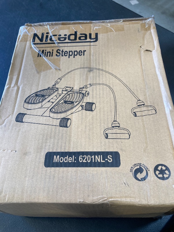 Photo 1 of Niceday Steppers for Exercise, Mini Stair Stepper with Resistance Bands at Home Workout Equipment with 300LBS Loading Capacity, Hydraulic Fitness Stepper with LCD Monitor