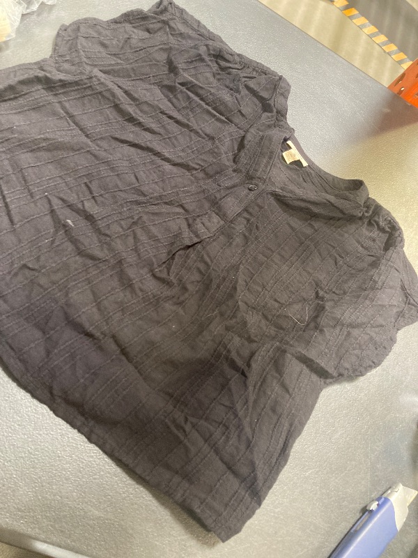 Photo 1 of A.N.A. Women's Eva Textured Gauze Blouse Size PXS