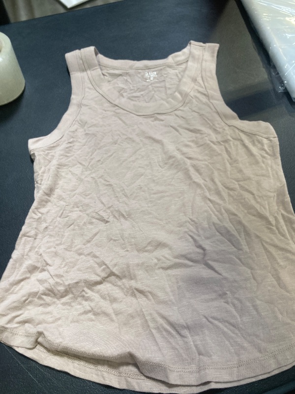 Photo 1 of a.n.a Ribbed Womens U Neck Sleeveless Tank Top XS