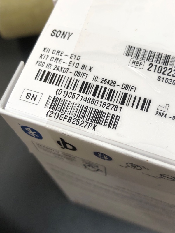 Photo 1 of Sony CRE-E10 Self-Fitting OTC Hearing Aids for Mild to Moderate Hearing Loss, Prescription-Grade Sound Quality, Comfortable Earbud Design, Bluetooth Enabled for iOS, and Rechargeable Battery, Black