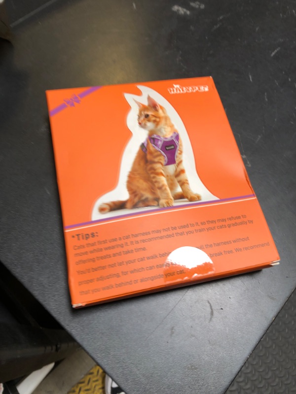 Photo 1 of Halypet Cat Harness and Leash Set[MAX Safety 4th-Gen] Cute Escape Proof Vest Harness for Girl&Boy Cat Walking, Comfortable Adjustable Leash and Reflective Strips for Outdoor Kitten, S Pink Unicorn