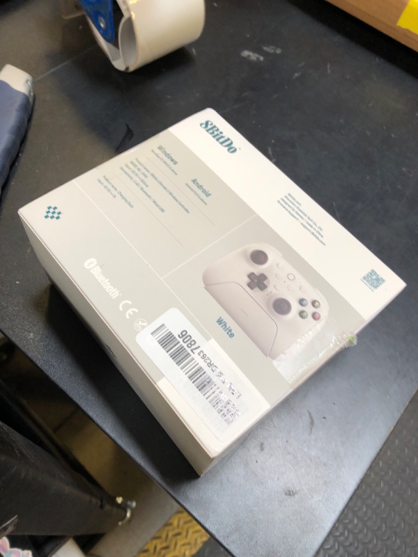 Photo 1 of 8BitDo Ultimate 2 Wireless Controller for Windows & Android, Gaming Controller with TMR Joysticks, Switchable Hall Effect/Tactile Triggers, RGB Fire Ring, 8Speed Wireless Tech, White