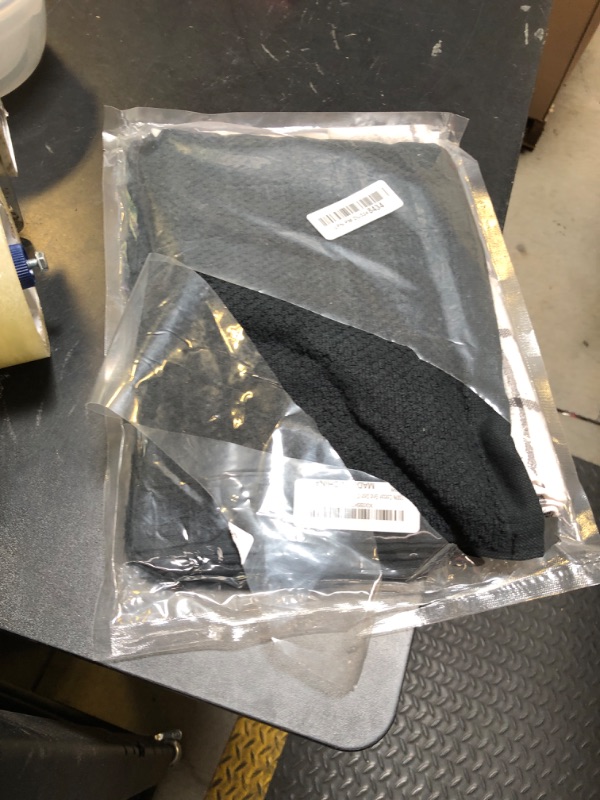 Photo 1 of PPAXL Cotton Grid Dish Cloths, Terry Cleaning Rags, 12 x 12 Inches, Light and Soft, Quick Drying Dish Rags, 8pc/Set (Black Multi)