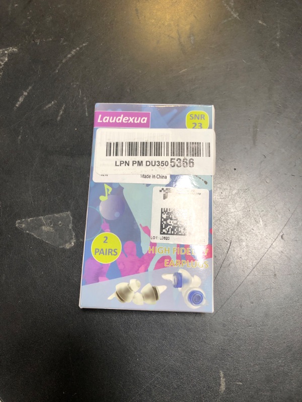 Photo 1 of Laudexua High Fidelity Concert Ear Plugs, 2 Pairs Ear Protection Musician Earplugs for Concerts, Music Festival, Motorcycle, and Other Noise Reduction Events