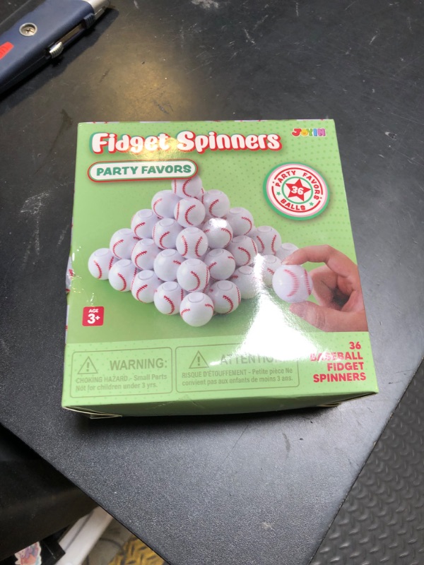 Photo 1 of JOYIN 36 Pack Baseball Fidget Spinners for Kids, Baseball Party Favors, Fidget Toys Bulk, Stress Balls, Goodie Bags Stuffers for Birthday Party, Treasure Box Toys for Classroom