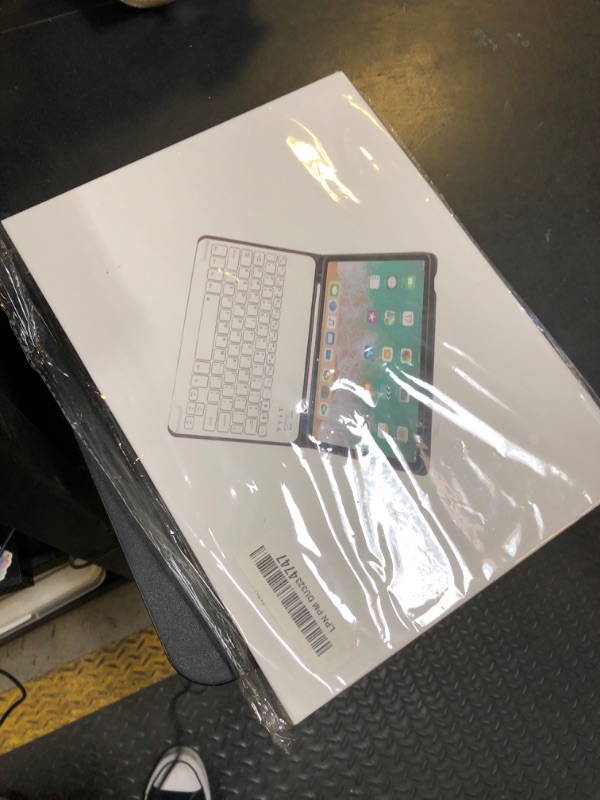 Photo 1 of kenke for iPad 11/10th Gen Case with Keyboard 11/10.9 inch 2025 A16/2022, Detachable Wireless Bluetooth Keyboard Case Thin & Light with Built-in Left Side Pencil Holder, White Square Keycaps (Gray)