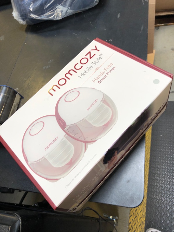 Photo 1 of Momcozy Breast Pump Hands Free Mobile Style | M6, Wearable Breastfeeding Pump Ideal Rhythm for More Milk, DoubleFit Flange More Fit & Discreet with 3 Modes & 9 Levels, 24mm - 2 Pack Quill Gray