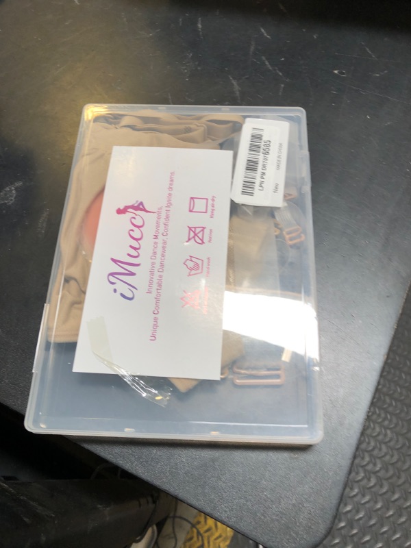 Photo 1 of iMucci Clear Strap Bra Professional Dance Bras NO Sponge Invisible Ballet Top M