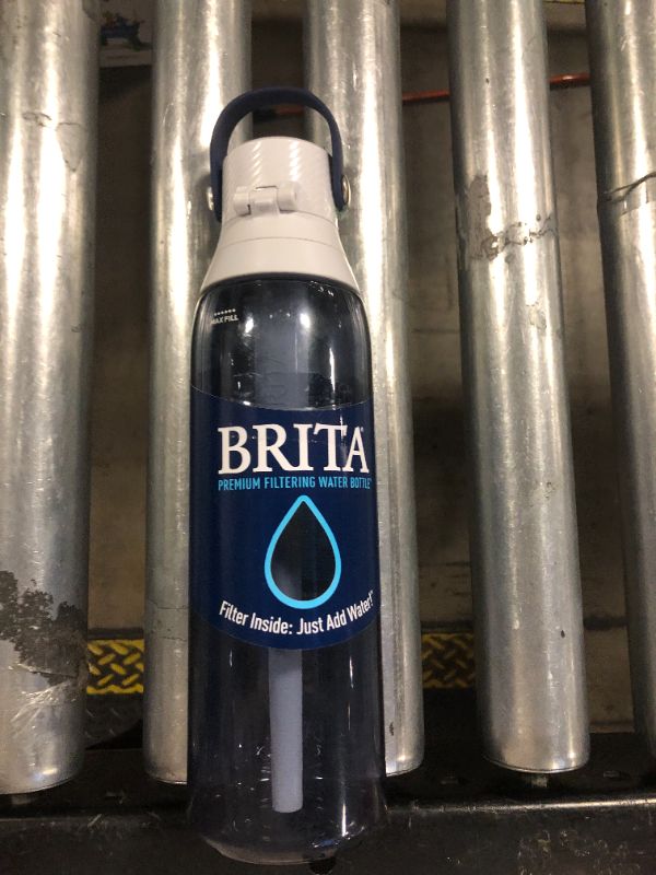 Photo 1 of Brita Hard-Sided Plastic Premium Filtering Water Bottle, BPA-Free, Reusable, Replaces 300 Plastic Water Bottles, Filter Lasts 2 Months or 40 Gallons, Includes 1 Filter, Night Sky - 26 oz.