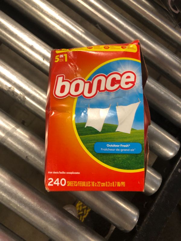 Photo 1 of Bounce Fabric Softener Sheets, Outdoor Fresh, 240 Count