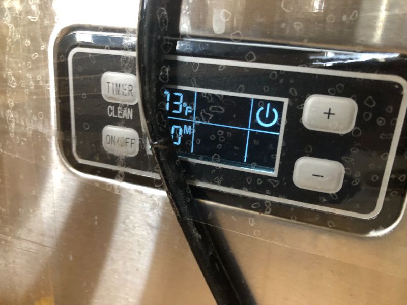 Photo 1 of Antarctic Star Commercial Ice Makers Machine Stainless Steel Makers 100 Lbs of Ice Per 24H with 33 Pounds Storage Capacity Ice Cubes Freestanding Party/Bar/Restaurant Scoop Connection Hose Silver