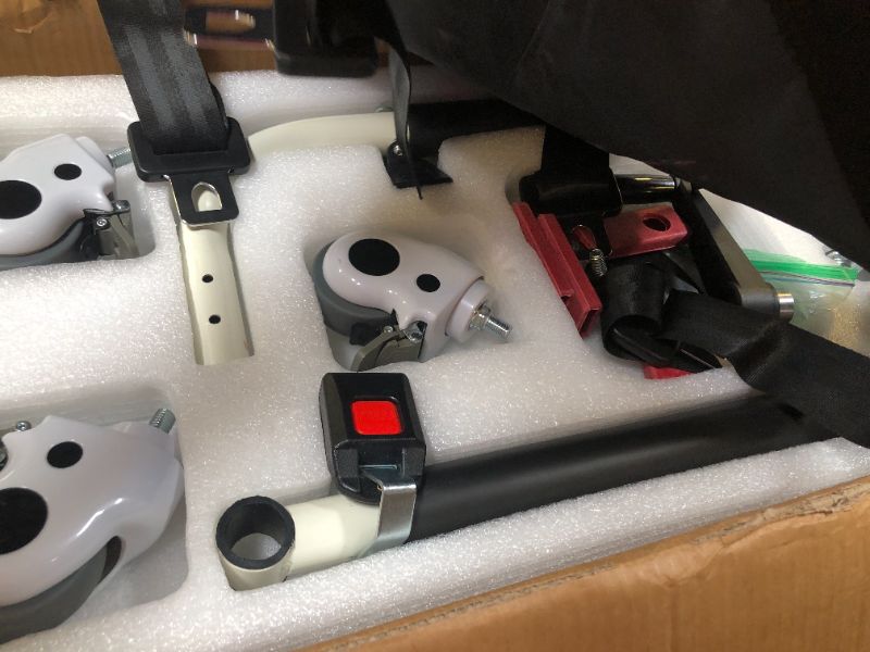 Photo 1 of Patient Lift Transfer Chair, Portable Lift Aid for Elderly/Disabled, Bedside Commode Transport Chair (Basic Version)