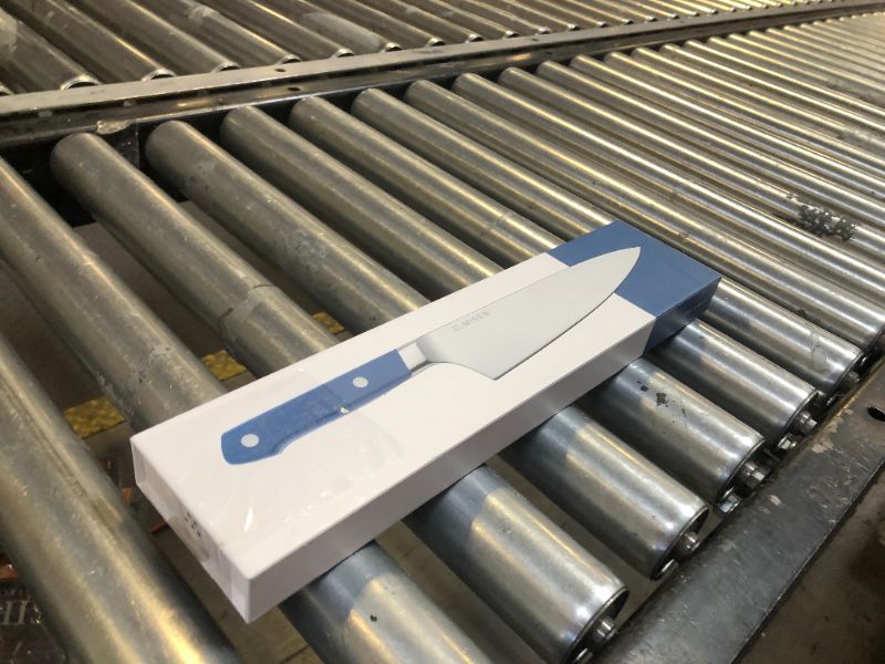 Photo 1 of Misen 8" Chef Knife – High Carbon Japanese AUS-10 Stainless Steel – Hybrid German & Japanese Blade – Precision Kitchen Knife for Professionals & Home Cooks – Ultimate Cutting Performance - Blue