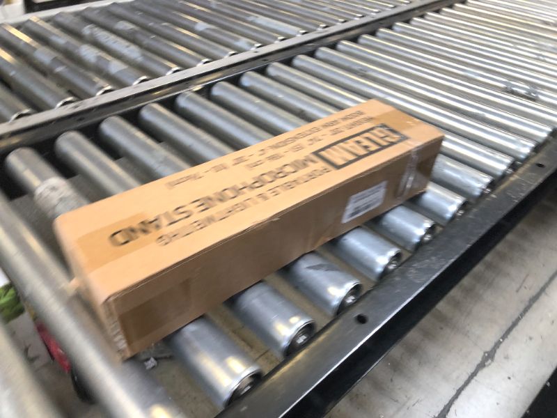 Photo 1 of GLEAM Microphone Stand for Light Microphone under 1 LB - Tripod Boom Arm Mic Stand with Carrying Bag, 2 Mic Clips and Screw Adapter Portable for Singing Performance Wedding Stage and Mic Mount