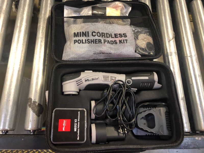Photo 1 of Maxshine Professional Mini Cordless Polisher (M0312 V2) - Portable, Lightweight (1.93 lbs), 6-Speed DA/Rotary Polisher for Auto Detailing, Scratch & Swirl Repair, Paint Protection, Gloss & Shine