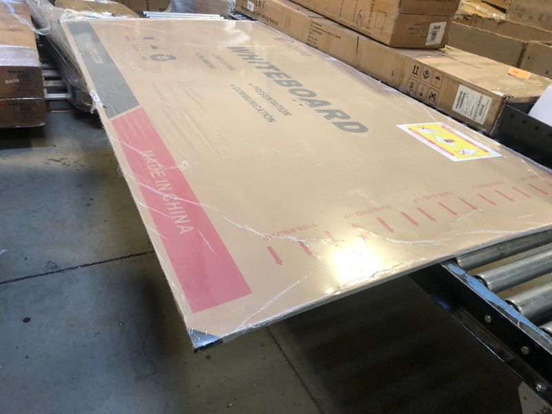 Photo 1 of VIZ-PRO Dry Erase Board/Magnetic Whiteboard, 96 x 48 Inches, Large Wall Mounted Board for School Office and Home 8' x 4'