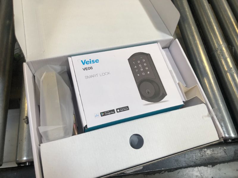 Photo 1 of Veise Smart Front Door Lock Set, App Control, Keyless Entry Deadbolt with Lever Handle, Electronic Digital Touchscreen Keypad, Auto Lock, Easy Install, Satin Nickel