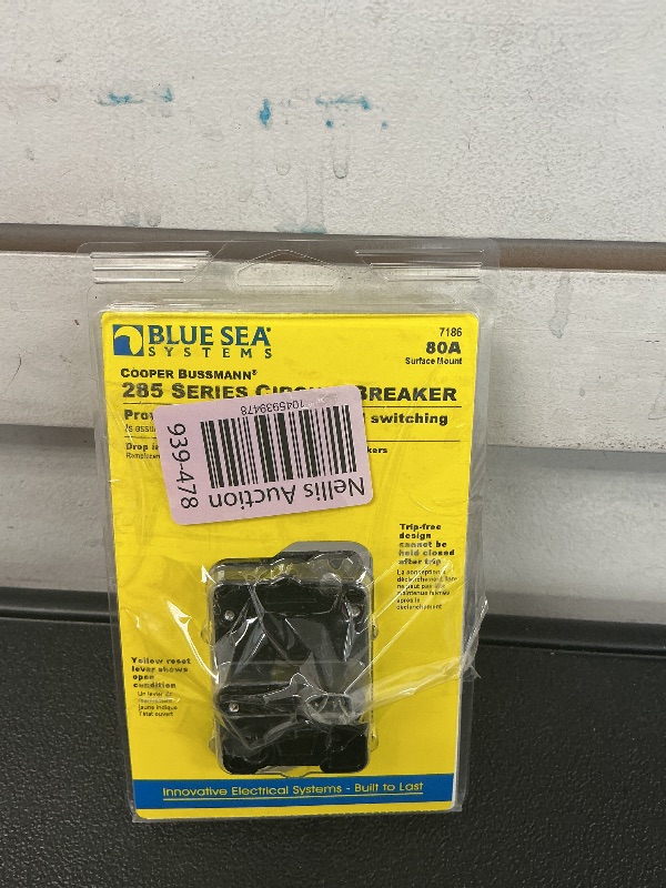 Photo 1 of Blue Sea Systems 7186 Series 285 Circuit Breaker - Surface Mount 80A