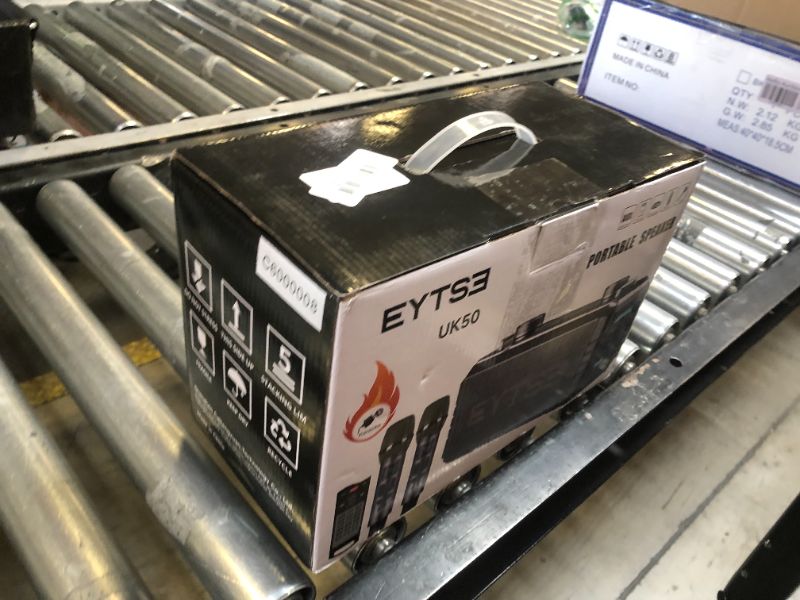 Photo 1 of EYTSE Karaoke Machine for Adults with 2 Wireless Microphones, Professional Portable 20W Powerful Singing Machine Speaker with Mic, Effect Lights, Shoulder Strap, Home & Outdoor Party